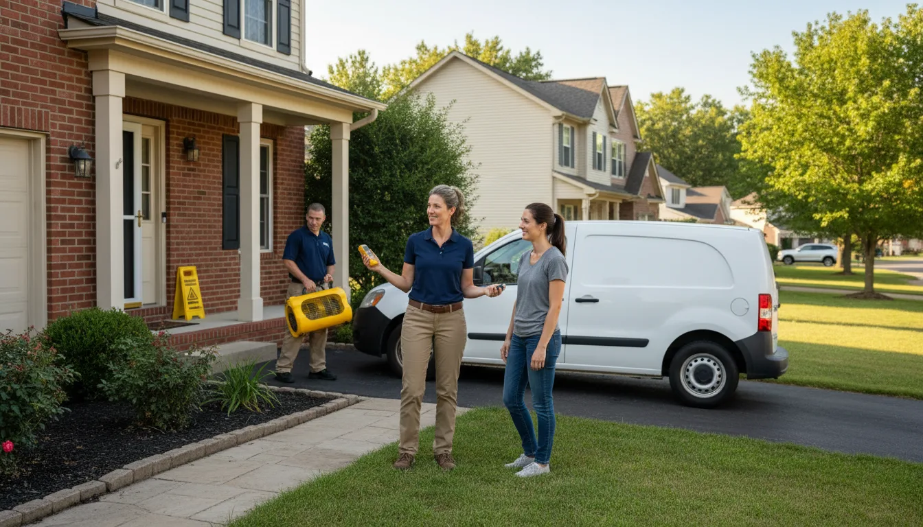 Water restoration image for Dehumidification And Cleanup Services in Portland, TX
